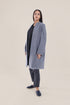 Short coat in furry wool blend